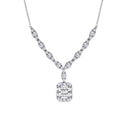 0,56 ct. Diamant Baguette Halskette