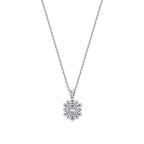 0,49 ct. Diamant Baguette Halskette