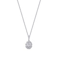 0,37 ct. Diamant Baguette Halskette