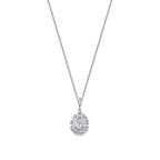 0.37 ct. Diamant Baguette Halskette