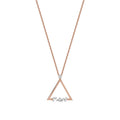 0,07 ct. Diamant Baguette Dreieck Halskette