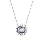 0,48 ct. Diamant Baguette Halskette