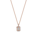 0,37 ct. Diamant Baguette Halskette