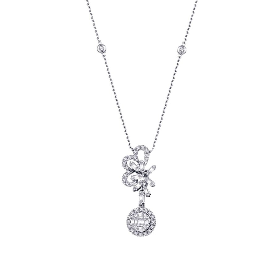0.53 ct. Diamant Baguette Halskette
