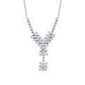 0,45 ct. Diamant Baguette Halskette