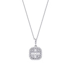 0,51 ct. Diamant Baguette Halskette