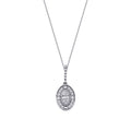 0,19 ct. Diamant Baguette Halskette