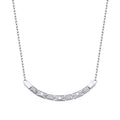 0,16 ct. Diamant Baguette Stein Halskette