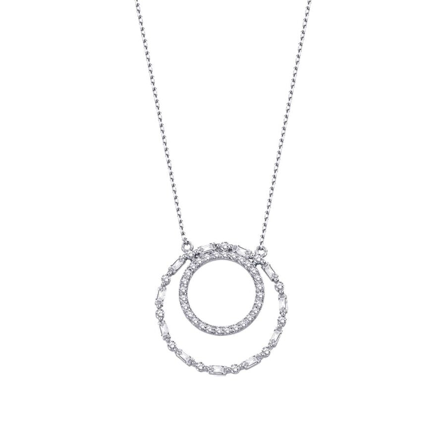 0.66 ct. Diamant Baguette Halskette