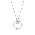 0,22 ct. Diamant Baguette Halskette