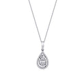 0.11 ct. Diamant Baguette Halskette