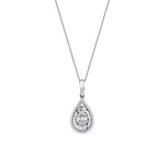 0.11 ct. Diamant Baguette Halskette