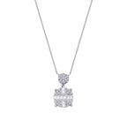 0.38 ct. Diamant Baguette Halskette