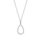 0.22 ct. Diamant Baguette Halskette