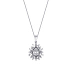 0,19 ct. Diamant Baguette Halskette