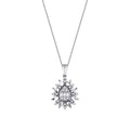 0.19 ct. Diamant Baguette Halskette