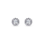 0.37 ct. Diamant Solitär Ohrringe