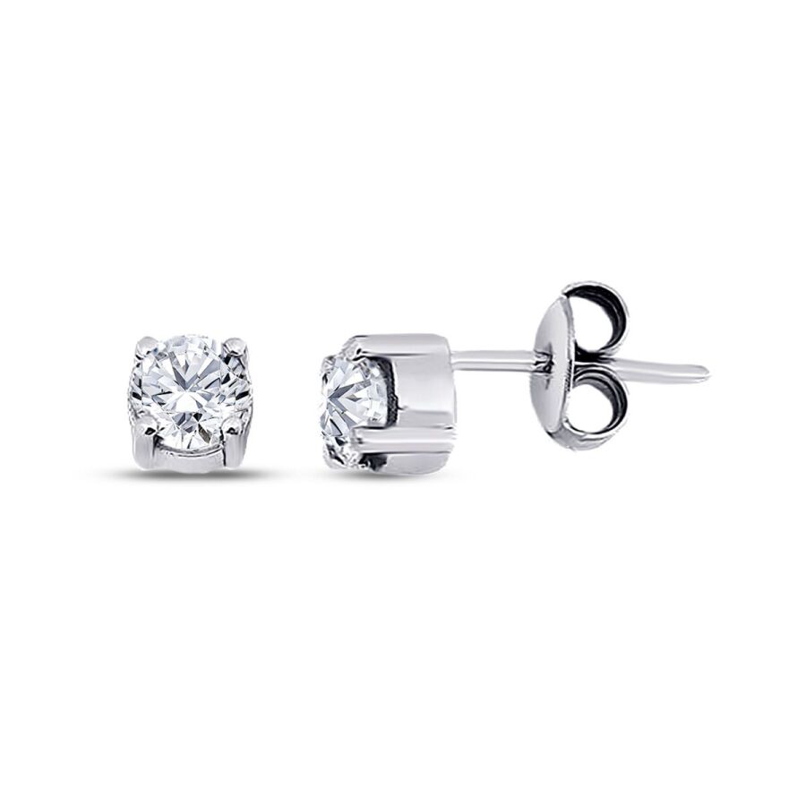 1,00 ct. Diamant Solitär Ohrringe