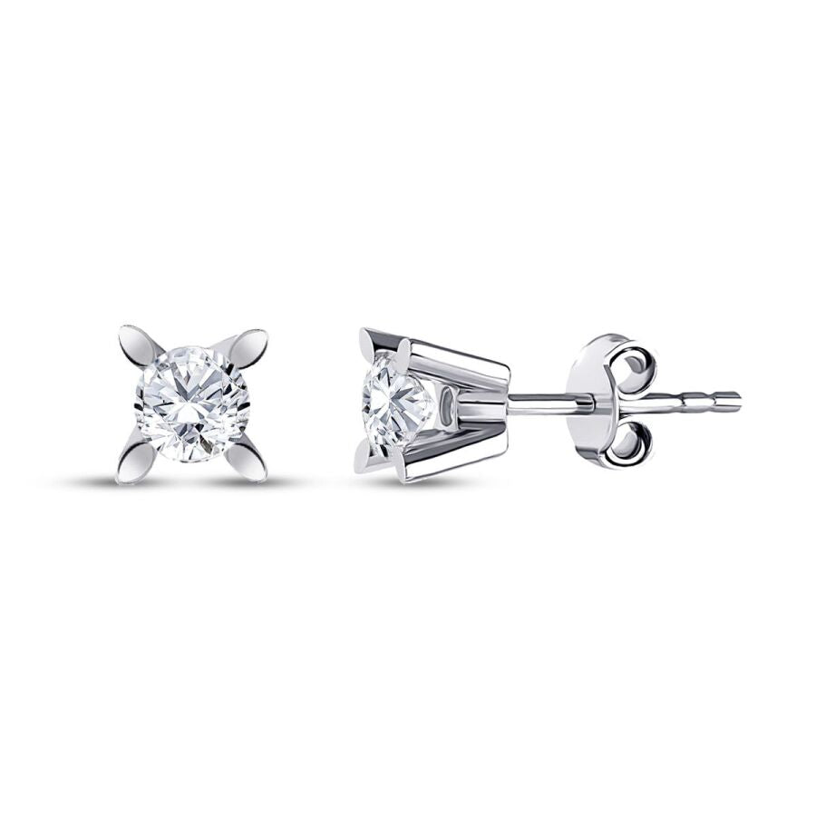 0.60 ct. Diamant Solitär Ohrringe