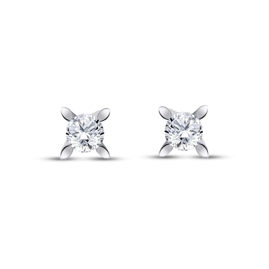 0.60 ct. Diamant Solitär Ohrringe
