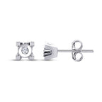 0,08 ct. Diamant Solitär Ohrringe