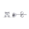 0.08 Karat Diamant Solitär Ohrringe