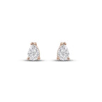 0,40 ct. Diamant Tropfen Solitär Ohrringe