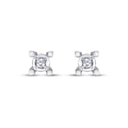 0,08 ct. Diamant Solitär Ohrringe