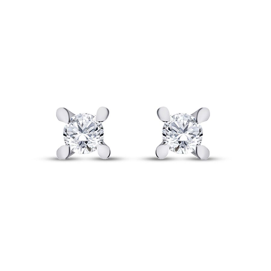 0,90 ct. Diamant Solitär Ohrringe