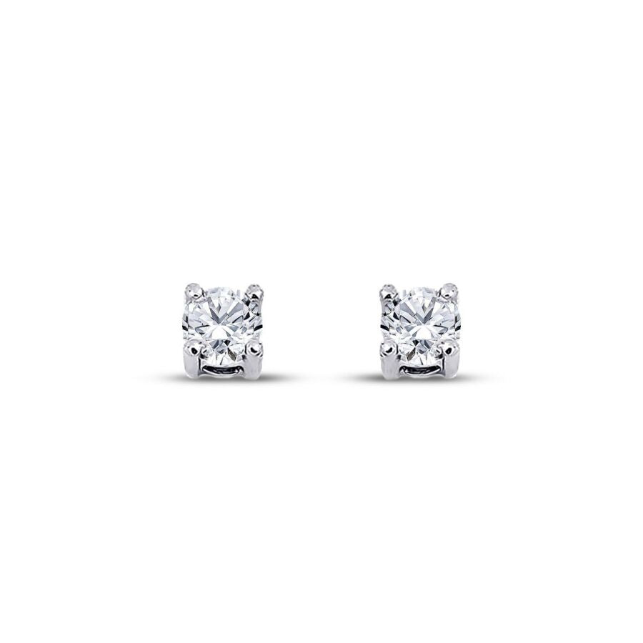 0.40 ct. Diamant Solitär Ohrringe