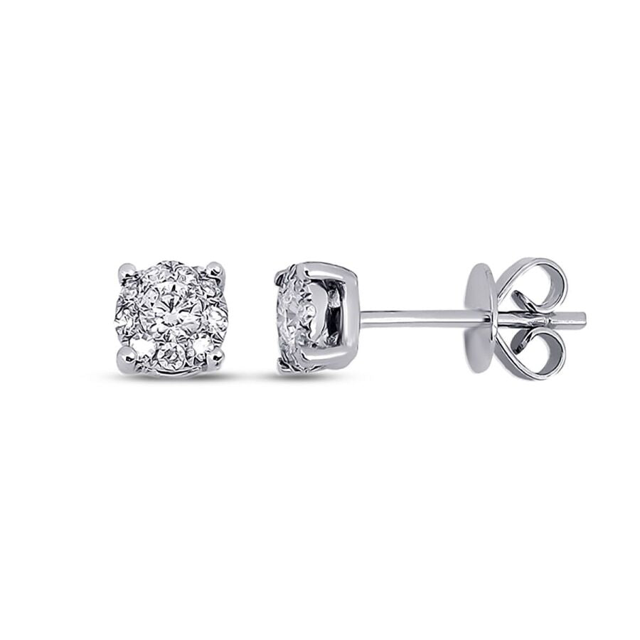 0,16 ct. Diamant Solitär Ohrringe
