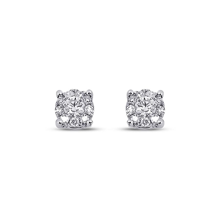 0,16 ct. Diamant Solitär Ohrringe