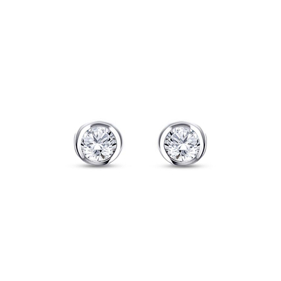 0.30 ct. Diamant Solitär Ohrringe