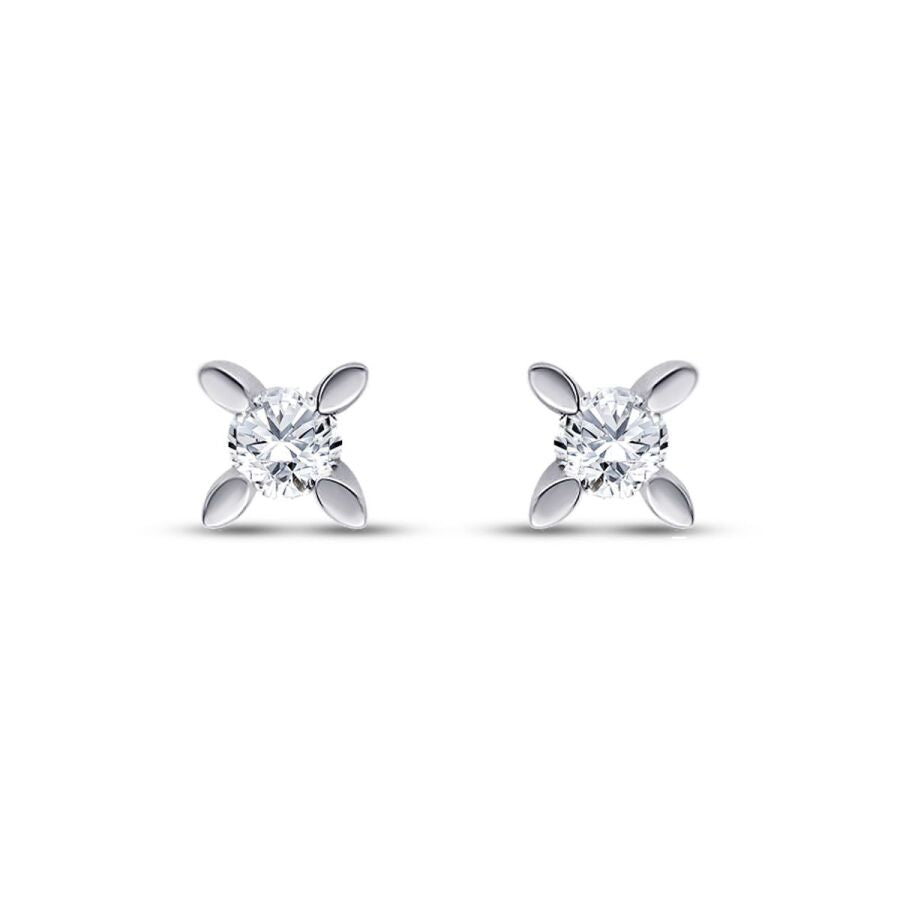 0.20 ct. Diamant Solitär Ohrringe