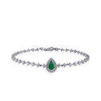 1,40 ct. Diamant Smaragd Armband