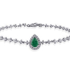 1,40 ct. Diamant Smaragd Armband