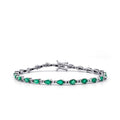 4,88 ct. Diamant Smaragd Armband