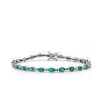 4,88 ct. Diamant Smaragd Armband