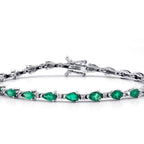 4,88 ct. Diamant Smaragd Armband
