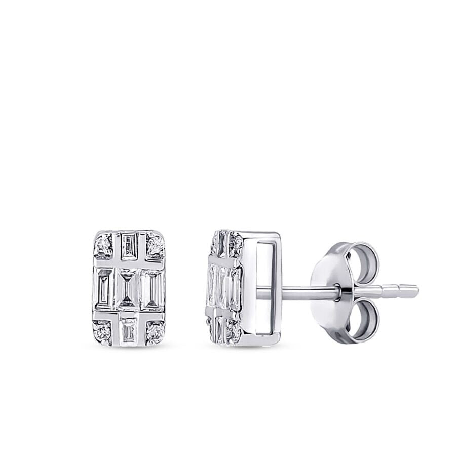 0,25 ct. Diamant Baguette Ohrringe