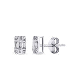 0,25 ct. Diamant Baguette Ohrringe