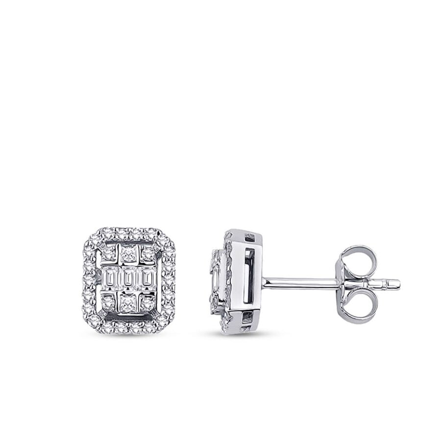 0,29 ct. Diamant Baguette Ohrringe