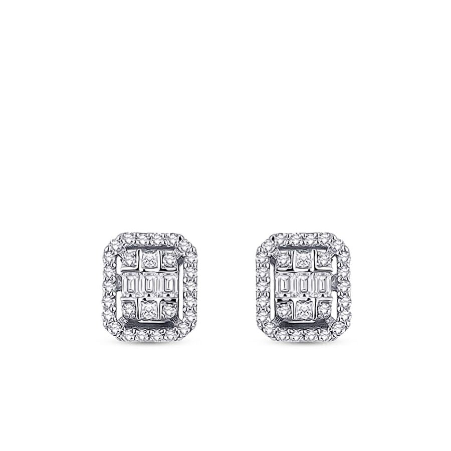 0,29 ct. Diamant Baguette Ohrringe