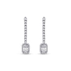 0,99 ct. Diamant Baguette Ohrringe