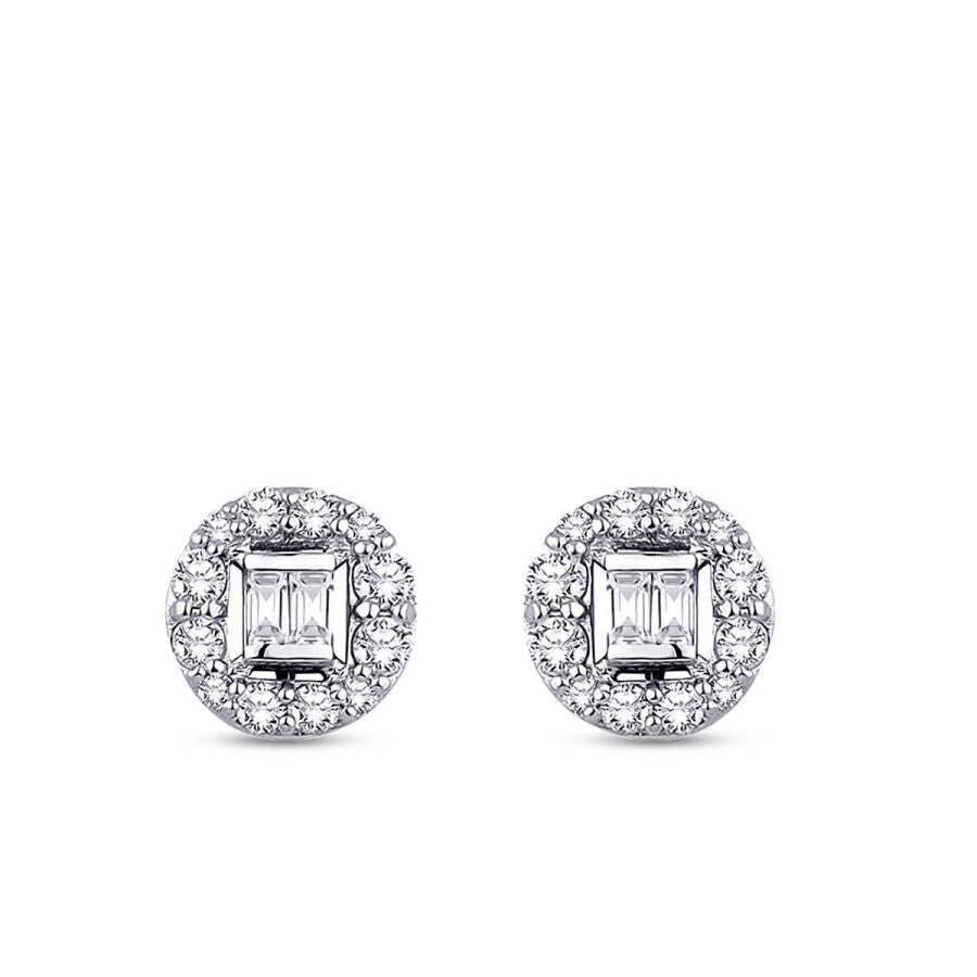0,33 ct. Diamant Baguette Ohrringe