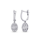 0,85 ct. Diamant Baguette Ohrringe