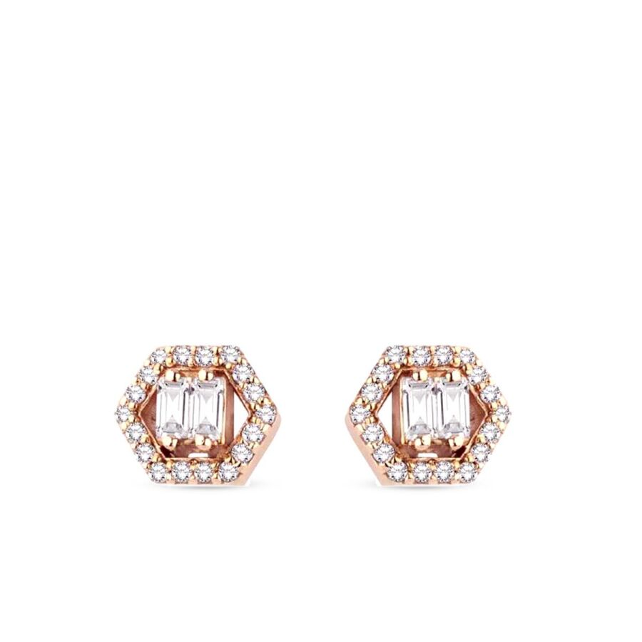 0.27 ct. Diamant Baguette Ohrringe