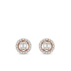 0,21 ct. Diamant Baguette Ohrringe