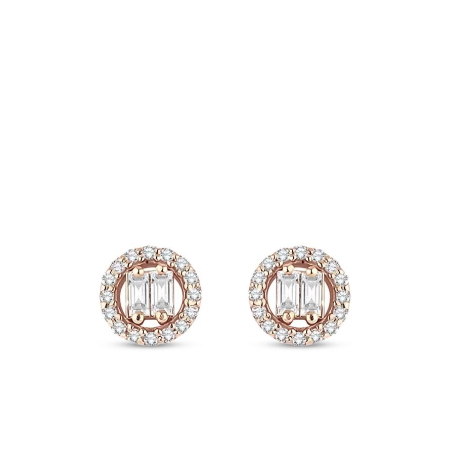 0.21 ct. Diamant Baguette Ohrringe
