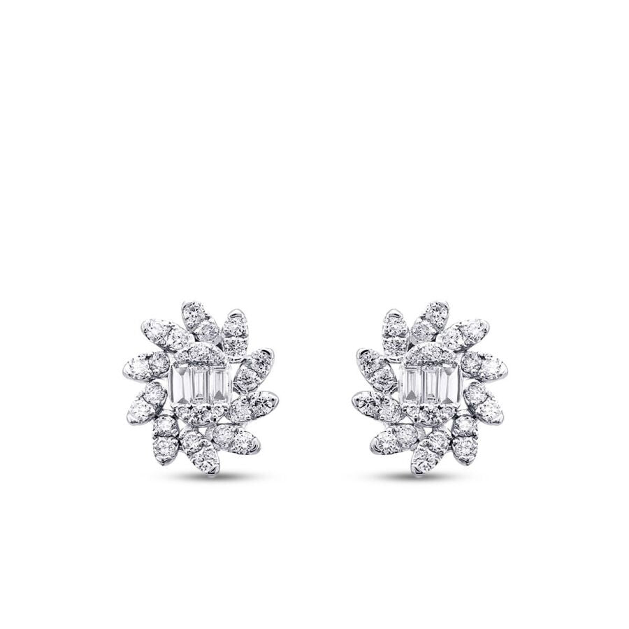 0,80 ct. Diamant Baguette Ohrringe